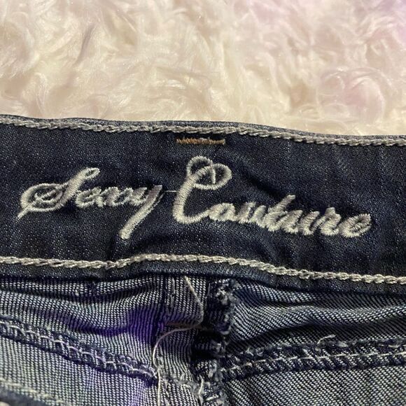 *NWT* Sexy Couture Size 5 Women’s Bedazzled Bootcut Jeans - Picture 4 of 9
